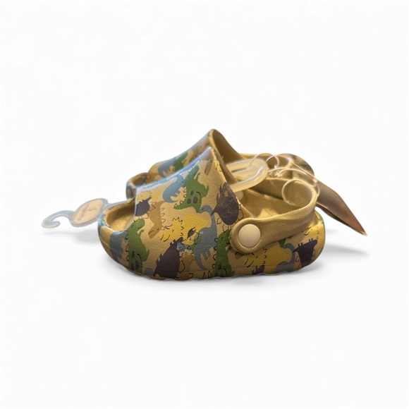 Stepping Stones clogs for kids with a dinosaur motif 5Y NWT - Picture 3 of 6